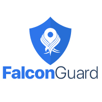 Falcon Guard Logo + Wordmark Stacked